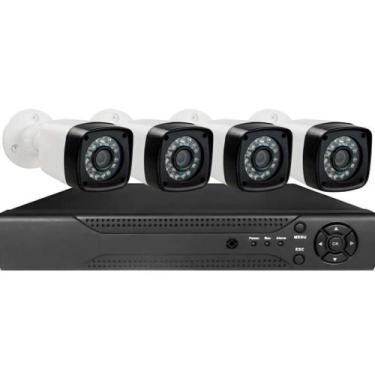 Imagem de Kit cftv 4 Câmeras Segurança Full Hd 1080p Dvr Full Hd 4ch - TW