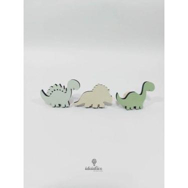 Imagem de Gancho de Parede Dinossauro Cabideiro de Parede - Kit com 3 Pendurador