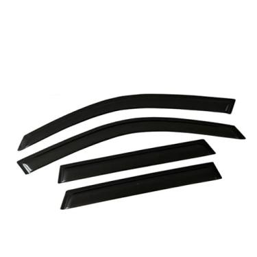 Imagem de GRJQRKHZ Defletor de janela lateral de carro para M&itsubishi Grandis 2003-2011 Weathershied viseira de porta vento sol proteção chuva janela lateral defletores de vento