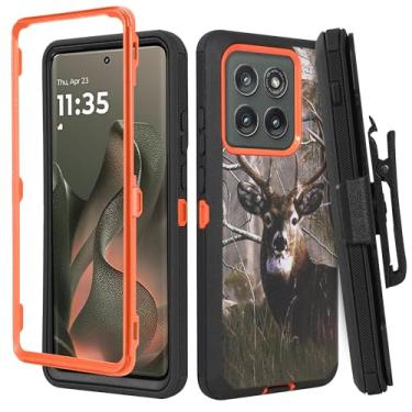 Imagem de Jackpot Wireless Compatível com Motorola Edge 2025, [teste de queda de grau militar], capa protetora de telefone resistente, capa protetora de camada dupla antiderrapante à prova de choque com suporte