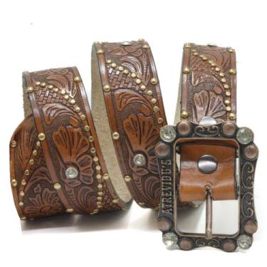 Imagem de Cinto Country Atrevidu's Feminino Dália Cravejado - Atrevidu's Country