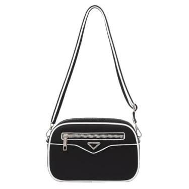 Imagem de ALWY Bolsa Feminina Transversal Couro Sintético Pequena Passeio (Preto)