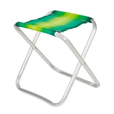 Imagem de Banqueta Dobrável Banquinho Alumínio Suporta 90kg Diversas Cores Campi