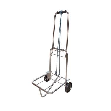 Imagem de Carrinho De Carga Aço Cromado Dobrável 80Kg Com Elástico