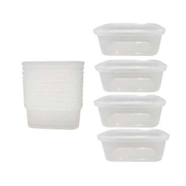 Imagem de Marmita Embalagem Microondas Freezer 250ml 14 Unidades - BrasilPack