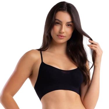 Imagem de Top Nadador Sem Costura Sem Bojo Microfibra She Alça Fina-Feminino