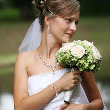 Imagem de Conjunto de joias de formatura colar brincos pendentes pulseira noiva dama de honra conjunto de joias de cristal para casamento strass festa de noivado conjunto de joias para mulheres, standard, Aço