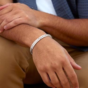 Imagem de Pulseiras femininas com caveira/zircônia cúbica/corrente de trigo/elos de folhas/pulseira cubana masculina grossa ajustável com punho torcido joia moderna, 21CM, Aço inoxidável, Sem Pedra Preciosa