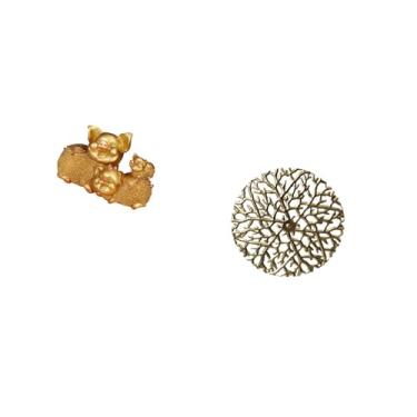 Imagem de Fenteer Escultura Moderna de Resina Animal E Arte de Parede Rústica de Ferro Forjado, Estatueta Colecionável para Estante, Entrada, Escritório, Sala de Estar,