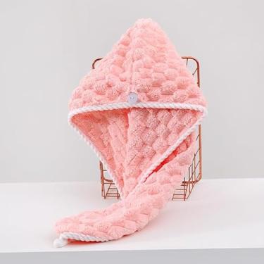 Imagem de Toalha de cabelo de microfibra grande, anti-frizz toalhas de cabelo de secagem rápida para todos os tipos de cabelo, adequado para mulheres