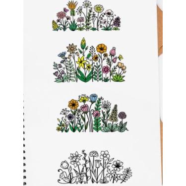 Imagem de Carimbos transparentes de fundo de flores para fazer cartões, carimbos de borracha transparente de silicone desabrochando para decoração de álbum de scrapbook faça você mesmo