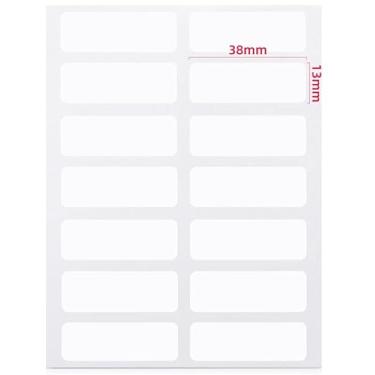 Imagem de 12 etiquetas brancas de preço pequeno, etiquetas autoadesivas, adesivos de etiquetas graváveis para frascos, recipientes de armazenamento, caixas de pastas de arquivos, envelopes (168 etiquetas)