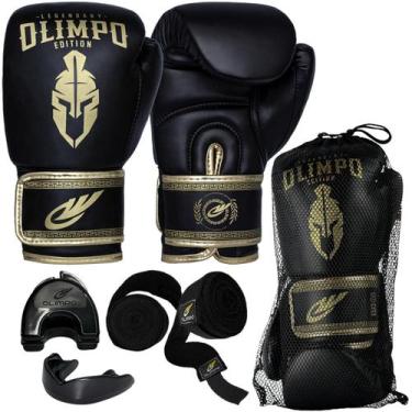 Imagem de Luva De Boxe Muay Thai Bandagem Bucal Case Kickboxing - Olimpo Esporte