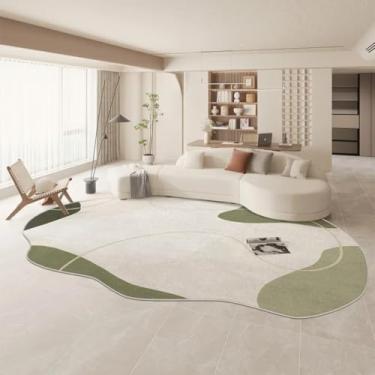 Imagem de Tapetes grandes para decoração de quarto e sala de estar, carpete em formato irregular, pelúcia, grosso, lavável (200x300 cm/F)