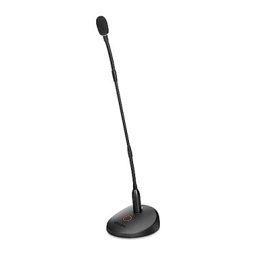 Imagem de Microfone de Mesa Conferência Gooseneck Pescoço de Ganso Indicador de Led Reuniões Videoconferências Streaming - No Brasil