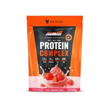 Imagem de PROTEIN COMPLEX POUCHE 1,8KG (Nova Fórmula com EAA) New Millen (Iogurte de Morango)