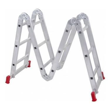 Imagem de Escada Articulavel 12 Degraus 4X3 Aluminio 3,23M Botafogo