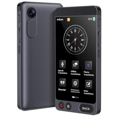 Imagem de Dispositivo tradutor de idiomas, tradutor de voz/foto em tempo real bidirecional D21 para 142 idiomas, tradução instantânea portátil online/offline para viagens de aprendizagem de negócios com tela de