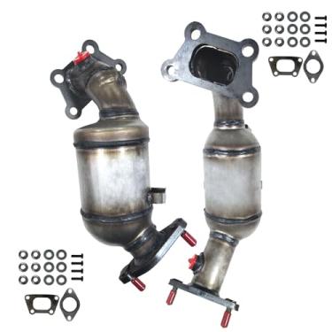 Imagem de Conversor catalítico dianteiro e traseiro compatível com Chevy Traverse V6 3.6L 2018 2019 2020 2021 e Buick Enclave V6 3.6L substitui 674-067 674-068