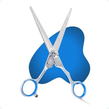 Imagem de Tesoura De Cabelo Com Descanso De Dedo Profissional Inox 17cm - Cartiz