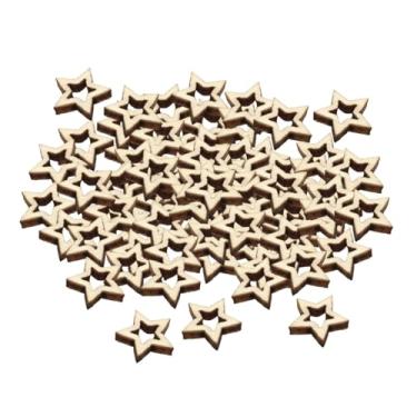 Imagem de Sclmgo 100 Peças de Ocas de Madeira, Painéis Decorativos de Madeira em Branco para Decoração de Casa, Enfeites para Pendurar, 1cm