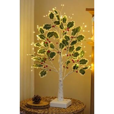 Imagem de Lâmpada de árvore de bétula com 72 LEDs com temporizador para decorações de Páscoa, Natal, Espírito luminoso, USB ou bateria alimentada por galho, árvores iluminadas para ambientes internos e externos