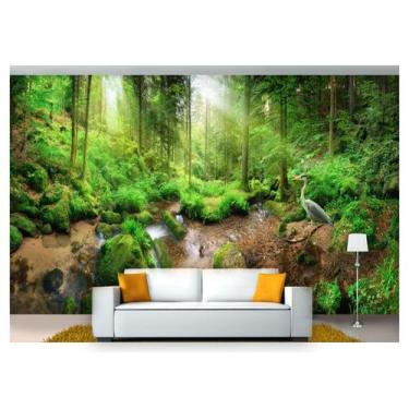 Imagem de Papel De Parede Cachoeira Natureza Mata 3D Nch179 - Você Decora