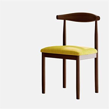 Imagem de Cadeira de jantar moderna para sala de maquiagem, poltrona retrô, cadeira de cozinha de madeira, sala de estar, restaurante, cadeira de jantar, café, cadeira de negociação interna, móveis de bar