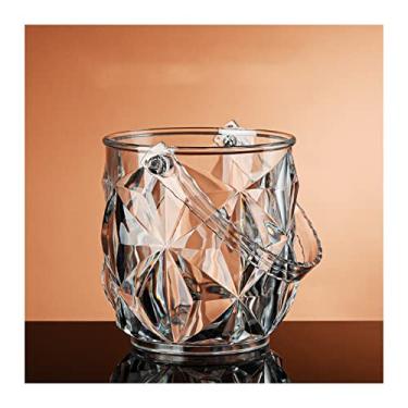 Imagem de Baldes de gelo Balde de gelo de 1,3 litros, balde de vinho, banheira de acrílico transparente para bebidas e festas, grau alimentício, perfeito para vinho, champanhe ou garrafas de cerveja, bar balde