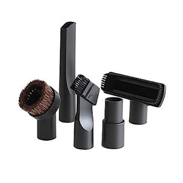 Imagem de 5 Peças Kit de Bico Escova Universal para Aspirador Pó 32mm 35mm Alto Plástico Portátil Sem Ferramentas Multipropósito Sujeira Cabelo Pet Carro Cortinas Móveis Rebordo Moldura Porta Substituir Anexo A