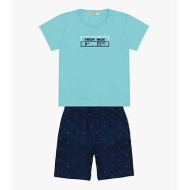 Imagem de Conjunto Infantil Trick Nick Camiseta Com Bermuda Masculina-Masculino