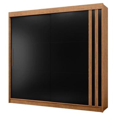 Imagem de Guarda Roupa Casal 2p Correr Mdf 244 Cm Rd024 Nero Mxm Nero
