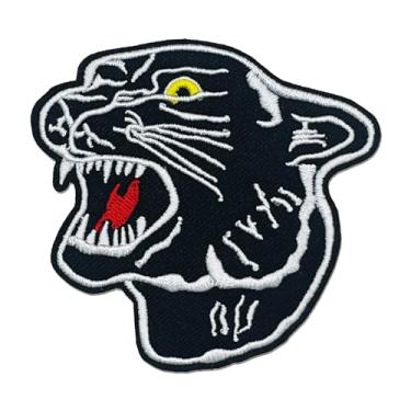 Imagem de FANCIBAND Panther Iron On Patch - Remendos bordados a ferro em/costurados para roupas, jaquetas, mochilas, jeans, chapéus de caminhoneiro, bolsas e camisas