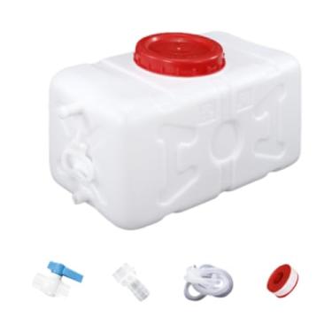 Imagem de Pegciuho Conjunto de recipientes para água, dispensador de bebidas portátil sem vazamento, balde de água, jarra de acampamento para, churrasco, 30l