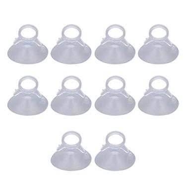 Imagem de RiToEasysports Ventosa de Pára- 10pcs PVC Transparente Com Anéis de Tração, Levantador de Vidro de Carro Resistente para Painéis Solares de Automóveis, Telhas Cerâmicas, Forte Potência de Sucção
