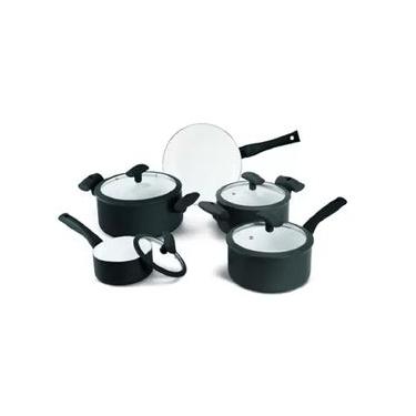 Imagem de Jogo De Panela Soft Touch Preto 5 Peças - Hercules