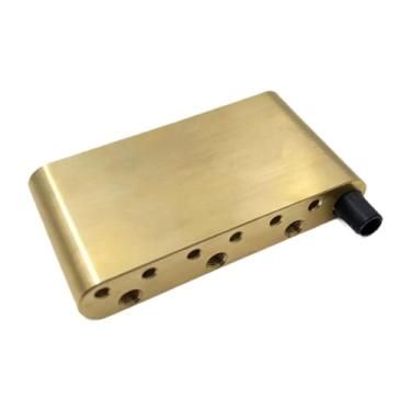 Imagem de predolo de ponte tremolo para guitarra com espaçamento de cordas de 52,5 mm - Acessório para luthier de tremolo, LatÃo