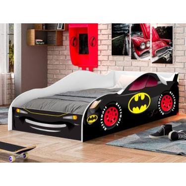 Imagem de Cama Carro de Solteiro Batman - N&E Loja, Preto