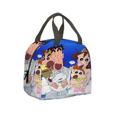Imagem de Lancheira Anime Crayons Shins chans Portable Bento Bento Bento - Yiwei