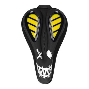 Imagem de Pegciuho Capa para Selim de Bicicleta, Almofada Antiderrapante para Selim de Bicicletas de Estrada E, Placa Prateada, Tamanho real