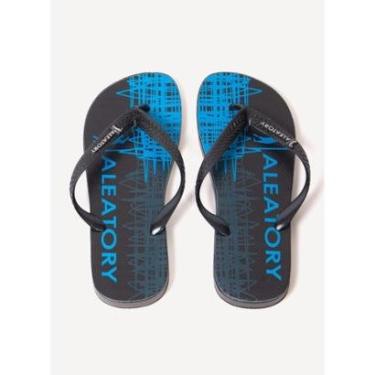 Imagem de Chinelo Aleatory Estampado Draw Preto-Masculino