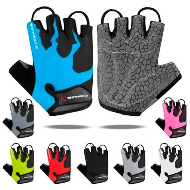 Imagem de Luvas de ciclismo, meias dedos nisex alças acolchoadas palma bicicleta verão equitação MTB luvas de ciclismo para homens e mulheres antiderrapantes sem dedos curto mountain bike passeio esportes