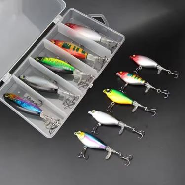 Imagem de Kit 5 Isca Artificial Helice Whopper Popper 12g 9cm + estojo