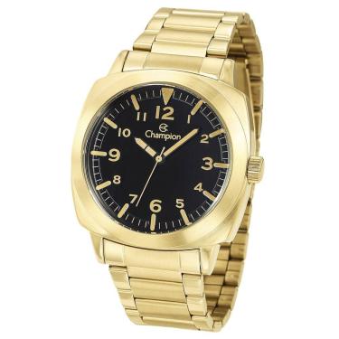 Imagem de Relógio Champion Masculino Ref: Ch30297u Retangular Dourado