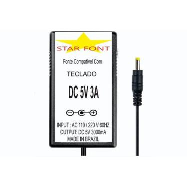 Imagem de Fonte DC 5V 3A para Teclado Controlador iRig Keys I/O 25, 49 e 61 - St