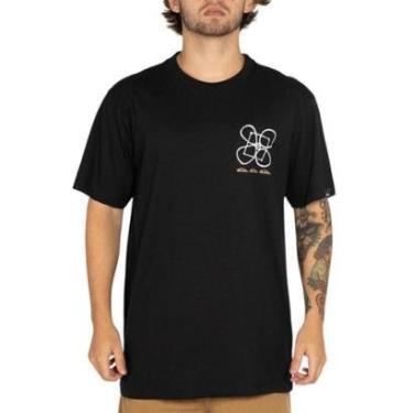 Imagem de Camiseta Quiksilver Outside Inside Preta-Masculino