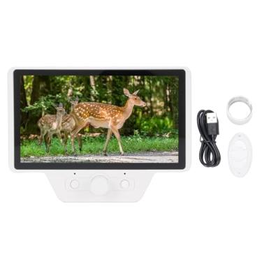 Imagem de Wifi microscópio ocular eletrônico gravador de ocular câmera 5in ips display 2k hd 30fps para passeios diurnos noturnos observação de estrelas abs material pc 5,26x3,52in tamanho