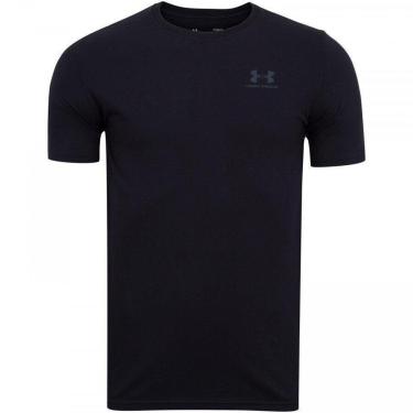 Imagem de Camiseta Under Armour Left Chest Preto Masculino-Masculino