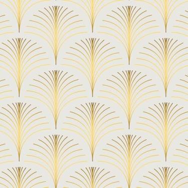 Imagem de Wallercity Papel de parede geométrico amarelo para destacar e colar papel de parede abstrato 44,5 cm x 259,1 cm