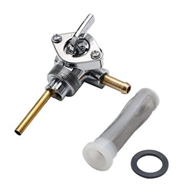 Imagem de MaySpare Interruptor Petcock da válvula de combustível do tanque de gás compatível com Harley Sportster Big Twin e tanques personalizados 1975-2006, válvula de combustível Petcock de 22 mm torneira